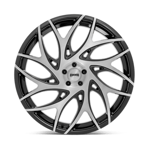 DUB S260 G.O.A.T. Brush Face Gblk Drk Tint Spoke 26x10 +25 6x139.7mm 106.1mm - Wheelwiz