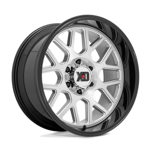 XD Series XD849 GRENADE II Brushed Milled W/ G-black Lip 24x12 -44 8x170mm 125.1mm - Wheelwiz