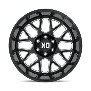 XD Series XD849 GRENADE II Gloss Black Milled 20x10 -18 6x135mm 87.1mm - Wheelwiz