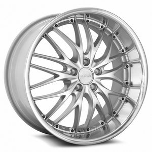 MRR GT1 Hyper Silver Machined Lip 20x10 +40 5x108mm 73.1mm - Wheelwiz