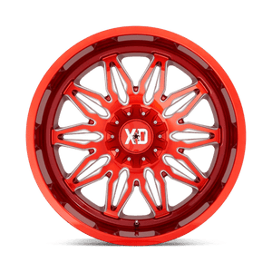 XD Series XD859 GUNNER Candy Red Milled 20x10 -18 6x135|6x139.7mm 106.1mm - Wheelwiz