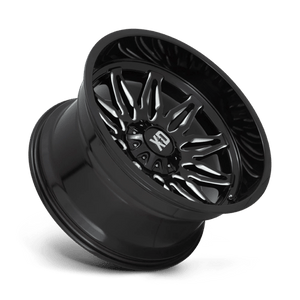 XD Series XD859 GUNNER Gloss Black Milled 22x12 -44 5x127|5x139.7mm 78.1mm - Wheelwiz