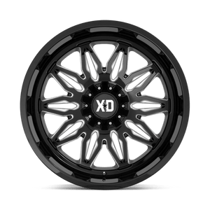 XD Series XD859 GUNNER Gloss Black Milled 20x10 -18 5x127|5x139.7mm 78.1mm - Wheelwiz