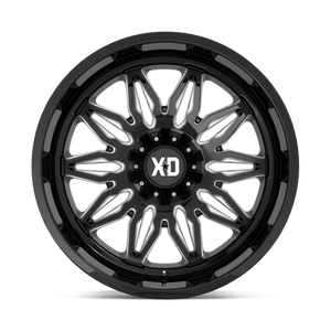 XD Series XD859 GUNNER Gloss Black Milled 22x12 -44 5x127|5x139.7mm 78.1mm - Wheelwiz