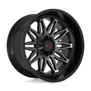XD Series XD859 GUNNER Gloss Black Mach W/ Gray Tint 22x12 -44 6x135|6x139.7mm 106.1mm - Wheelwiz