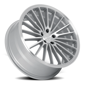 Dolce Performance Ghost Gloss Silver W/ Machined Face 19x8.5 +28 5x112mm 66.56mm