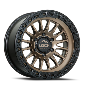 Lock Offroad Grit Matte Bronze W/ Ma 17x9 +1 5x127mm 71.5mm