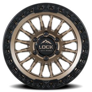 Lock Offroad Grit Matte Bronze W/ Ma 17x9 -12 5x127mm 71.5mm