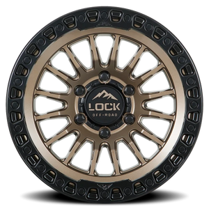 Lock Offroad Grit Matte Bronze W/ Ma 17x8.5 +25 6x139.7mm 95.1mm