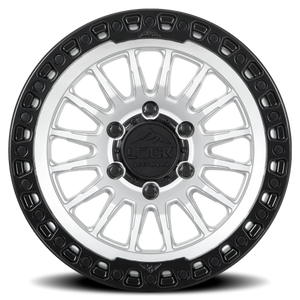 Lock Offroad Grit Matte Silver W/ Ma 17x9 +1 6x139.7mm 106.2mm