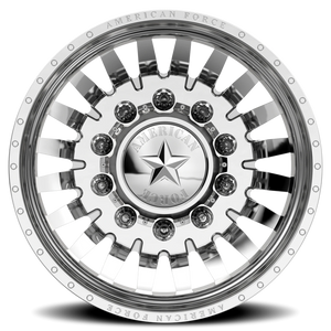 American Force H91 Doom DRW Polished 22.5x8.25 -145 8x200mm 142mm - Wheelwiz