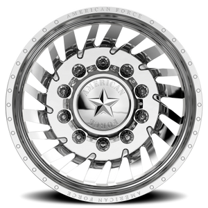 American Force H92 Thrust DRW Polished 22.5x8.25 -145 8x200mm 142mm - Wheelwiz