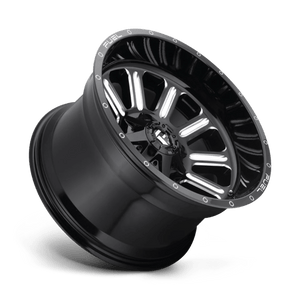 Fuel Offroad D620 HARDLINE Gloss Black Milled 17x9 +1 8x180mm 124.2mm - Wheelwiz
