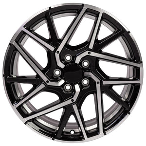 OE Wheels Replica HD06 Black Machined 18x8.0 +50 5x114.3mm 64.1mm - Wheelwiz