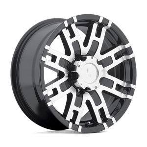 Helo HE835 Gloss Black Machined 22x9.5 +18 6x139.7mm 106.1mm - Wheelwiz