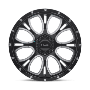 Helo HE879 Gloss Black Machined & Milled 18x9 +18 6x139.7mm 106.1mm - Wheelwiz