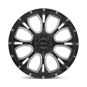 Helo HE879 Gloss Black Machined & Milled 18x9 +18 6x139.7mm 106.1mm - Wheelwiz