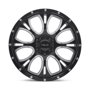 Helo HE879 Gloss Black Machined & Milled 16x8 0 5x114.3mm 72.6mm - Wheelwiz