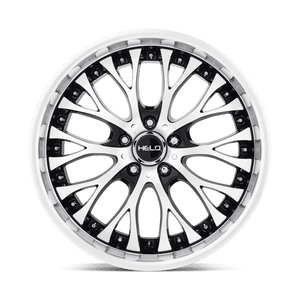 Helo HE890 Gloss Black Machined Face 20x8.5 +35 5x112mm 72.6mm - WheelWiz