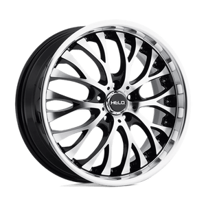 Helo HE890 Gloss Black Machined Face 20x8.5 +35 5x114.3mm 72.6mm - WheelWiz