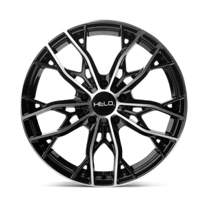 Helo HE907 Gloss Black Machined 16x7 +38 5x114.3mm 72.6mm - WheelWiz