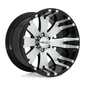 Helo HE917 Gloss Black Machined 20x9 +18 6x139.7mm 106.1mm - WheelWiz