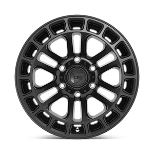 Fuel Offroad D718 HEATER Matte Black 17x9 -12 6x135mm 87.1mm - WheelWiz
