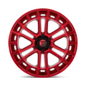 Fuel Offroad D719 HEATER Candy Red Machined 22x10 -13 6x135mm 87.1mm - Wheelwiz