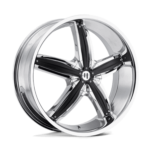 Helo HE844 Chrome Plated With Gloss Black Accents 20x8 +38 5x108|5x114.3mm 72.6mm - WheelWiz