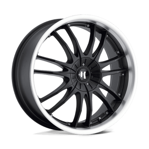 Helo HE845 Gloss Black Machined 17x7.5 +42 5x114.3|5x120.65mm 72.6mm - WheelWiz
