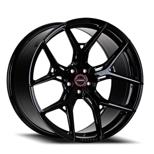 Vossen HF5 Gloss Black 20x9 +25 5x112mm 66.5mm - Wheelwiz