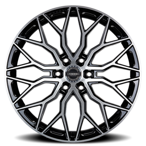 Vossen HF6-3 Brushed Gloss Black 20x9.5 +15 6x135mm 87.1mm - Wheelwiz