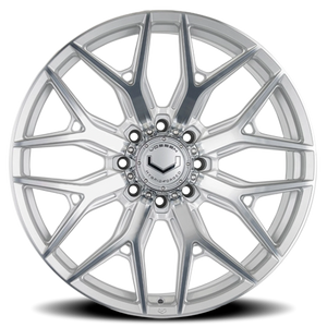 Vossen HF6-4 Silver Polished 24x12 -44 8x165.1mm 125.1mm - Wheelwiz