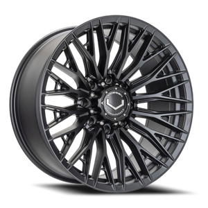 Vossen HFX6 Satin Black 22x12 -44 8x180mm 124.3mm - Wheelwiz