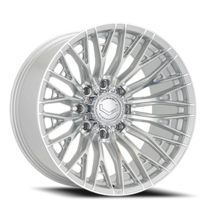 Vossen HFX6 Silver Polished 22x10 -18 8x170mm 125.1mm - Wheelwiz