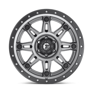 Fuel Offroad D568 HOSTAGE III Matte Gunmetal Black Bead Ring 17x9 +20 6x139.7mm 108mm - Wheelwiz