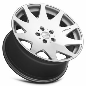 MRR HR3 Silver Machined Face 20x9.5 +25 5x112mm 66.6mm