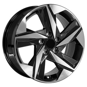 OE Wheels HY12 Gloss Black Machined 17x7 +49 5x114.3|N/Amm 67.1mm - Wheelwiz