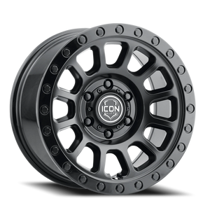 Icon Alloys Hulse Double Black 17x8.5 +6 6x135mm 87.1mm