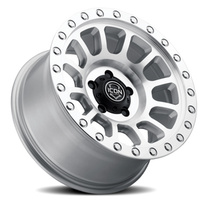 Icon Alloys Hulse Machined Silver 17x8.5 +6 6x135mm 87.1mm