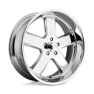 US MAG U116 HUSTLER Chrome Plated 22x11 +18 5x127mm 78.1mm - Wheelwiz
