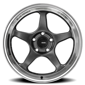 Konig Hyperspec Anthracite Metallic W/ Mirror Machined Lip 15x7 +35 4x100mm 73.1mm - Wheelwiz