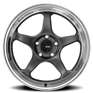 Konig Hyperspec Anthracite Metallic W/ Mirror Machined Lip 17x9 +40 5x114.3mm 73.1mm