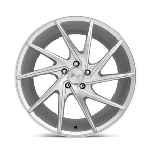 Niche M162 INVERT Gloss Silver Machined 20x9 +38 5x112mm 66.6mm - WheelWiz