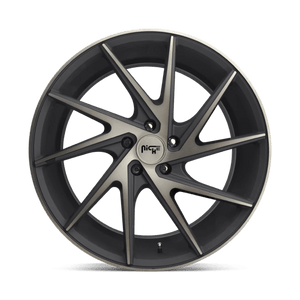 Niche M163 INVERT Matte Black Machined Ring 20x10.5 +35 5x120mm 72.6mm - WheelWiz