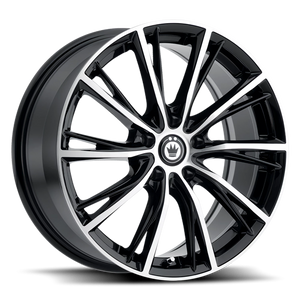 Konig Impression Gloss Black W/ Machined Face 17x7.5 +40 5x120mm 72.56mm - Wheelwiz