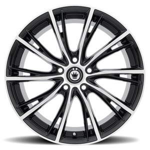 Konig Impression Gloss Black W/ Machined Face 17x7.5 +40 5x120mm 72.56mm - Wheelwiz
