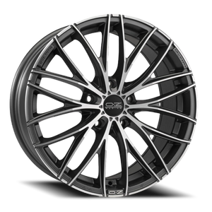 OZ Racing Italia 150 Matte Dark Graphite W/ Diamond Cut 17x8 +45 5x108mm 75mm - Wheelwiz