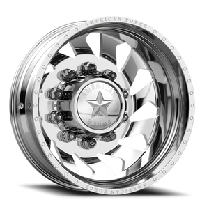 American Force J02 Thunder DRW Polished 22.5x8.25 -145 8x170mm 125mm - Wheelwiz
