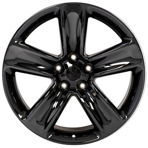 OE Wheels Replica JP17 PVD Midnight Black Chrome 20x10.0 +45 5x127mm 71.6mm - Wheelwiz